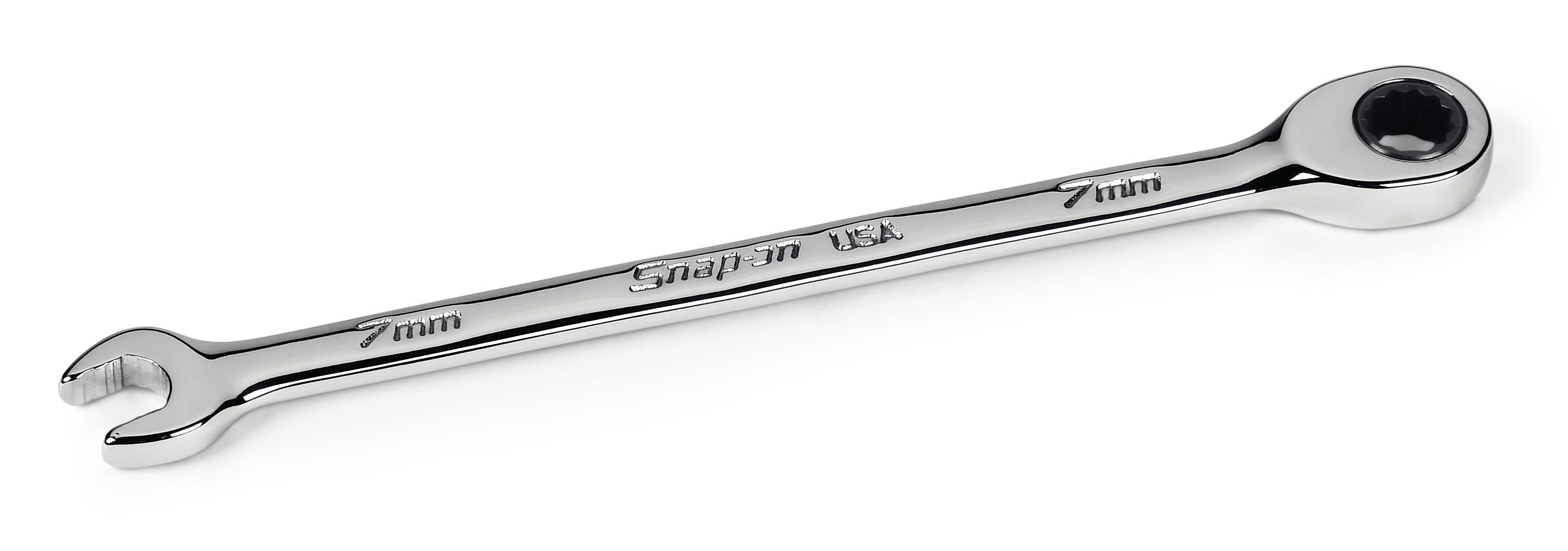 7 mm 12-Point Metric Flank Drive® Plus 0° Offset Non-Reversing Ratcheting Combination Wrench | SOXRM7A 7 mm 12-Point Metric Flank Drive® Plus 0° Offset Non-Reversing Ratcheting Combination Wrench | SOXRM7A